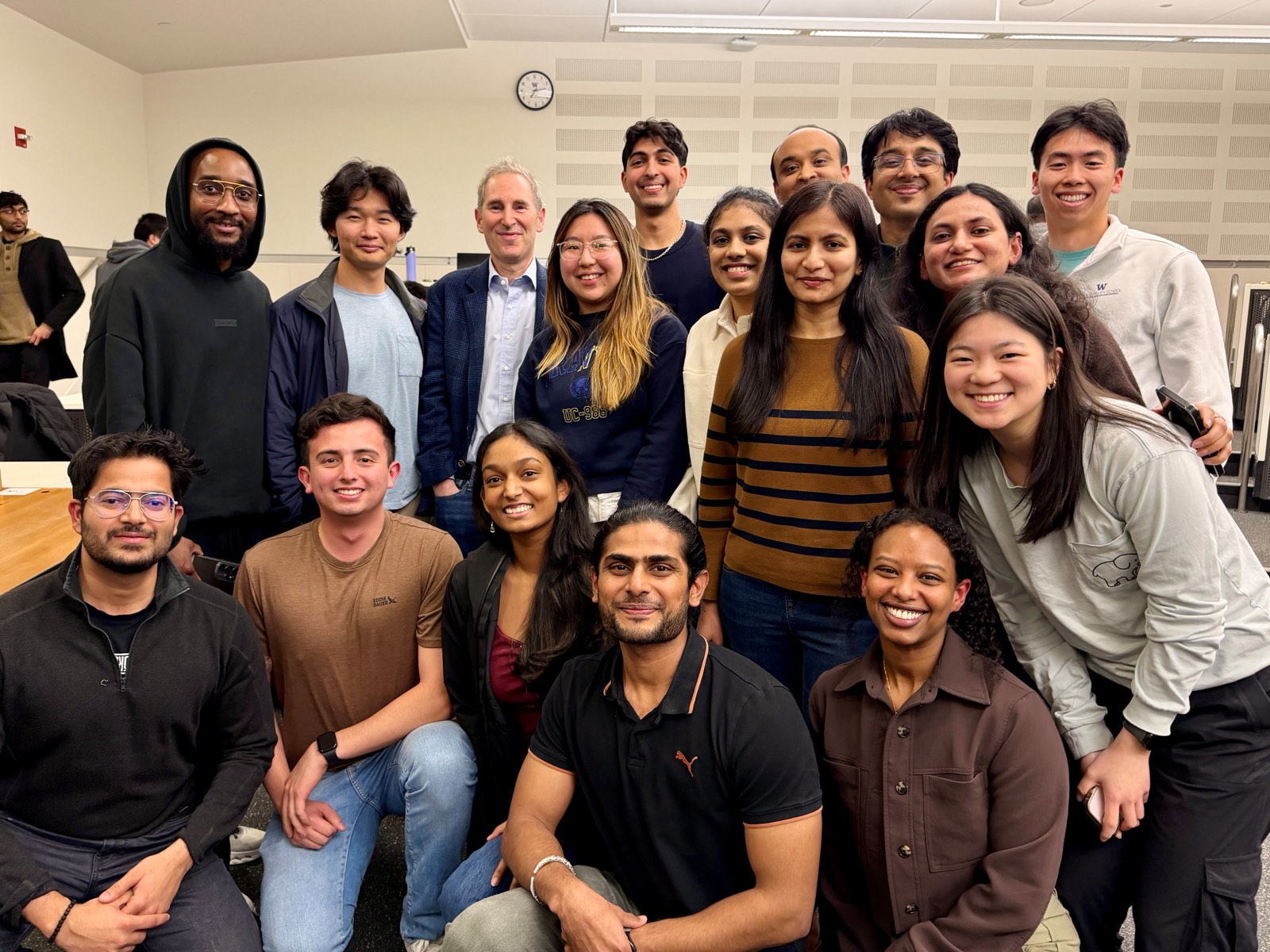 Shankar with classmates and faculty at the University of Washington